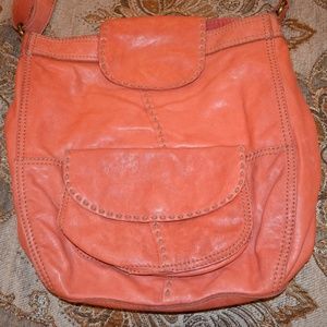 Vintage rustic orange Lucky brand crossbody